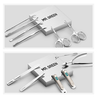 MR.GREEN zestaw do Manicure 12 w 1 zestaw w pełni funkcjonalny profesjonalne zestawy Pedicure ze stali nierdzewnej ze skórzanym przenośny pojemnik pomysł na prezent 4